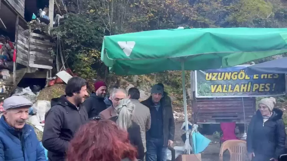 Uzungöl’de HES Direnişi Destekleniyor